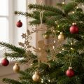 Angel wreath, Christmas decoration, angel to hang, metal pendant Golden H14cm W15.5 | Floristik24.co.uk