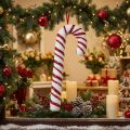 Decoration Candy Cane Christmas Window Decoration Red White Striped H51,5cm | Floristik24.co.uk