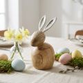 Rabbit decoration wood metal silver Easter 12,5x14x16,5cm | Floristik24.co.uk