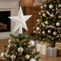 Sparkling white tree topper