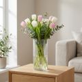 High-quality glass vase for decorative arrangement in modern homes, 24cm | Floristik24.co.uk
