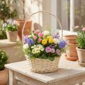 Gift basket 27cm x 18cm H43cm light | Floristik24.co.uk