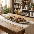 Coconut shell coconut leaf white washed 60cm | Floristik24.co.uk