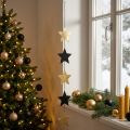 Christmas decoration star pendant gold black 5 stars 78cm | Floristik24.co.uk