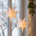 Poinsettia window, paper stars Christmas, folding star Ø21cm 4pcs | Floristik24.co.uk