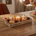 Flamed wooden tray, decorative tray, rustic table decoration, 20×10×3cm | Floristik24.co.uk