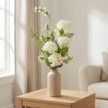 Artificial flower bouquet: snowball bush, wild teasel, fern, 65cm - decoration, natural look, easy care | Floristik24.co.uk