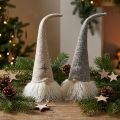Gnome with felt hat Table décor Brown Beige H28cm 2 pcs | Floristik24.co.uk