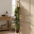 Christmas hanging decoration pine &amp; eucalyptus cones L60cm Scandinavian country house style | Floristik24.co.uk