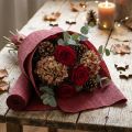 Florist crepe paper Bordeaux 50x250cm | Floristik24.co.uk