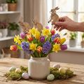 Flower Sticks Wooden Easter Bunny Rabbit Decoration 8cm x 6cm 12 pcs | Floristik24.co.uk