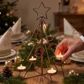 Tealight holder Christmas tree table decoration bronze Ø27cm H38cm | Floristik24.co.uk