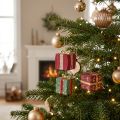 Christmas decoration papier-mâché gift tags 6cm 3pcs | Floristik24.co.uk