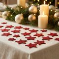 Scatter decoration stars red, mica 4-5cm 40 pcs | Floristik24.co.uk