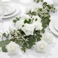 Foam Rose Ø 3.5cm white 48 pcs | Floristik24.co.uk