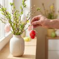 Easter eggs to hang up with flowers Easter decoration 6cm 12pcs | Floristik24.co.uk