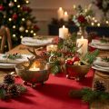 Bowl with reindeer head golden vintage look metal Ø9.5cm 2pcs | Floristik24.co.uk