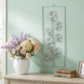 Swallow decoration, wall decoration made of metal, birds to hang white, silver shabby chic H47.5 cm | Floristik24.co.uk
