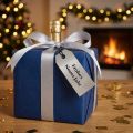 Gift tag "Happy New Year" silver 8×3.5cm 50pcs | Floristik24.co.uk