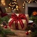 Gift ribbon Christmas ribbon red velvet ribbon 25mm 20m | Floristik24.co.uk