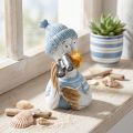Nautical decoration seagull table decoration blue white silver H11cm | Floristik24.co.uk