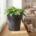 Planter plastic flower pot anthracite Ø14.5cm H15.5cm | Floristik24.co.uk
