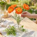 Artificial Poppies Summer Flowers Orange Ø7cm L78cm 3pcs | Floristik24.co.uk