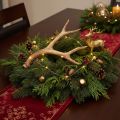 Künstliches Antler Ornament, Polyresin, 32cm, Natural Tones, Indoor Use | Floristik24.co.uk