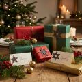 Deco wood stars purple poinsettias self-adhesive 4cm mix 36pcs | Floristik24.co.uk