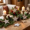 Coconut Star White Washed 10cm 20 pcs | Floristik24.co.uk