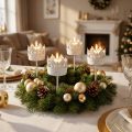 Tealight holder metal for sticking, candle holder crown Ø4.5cm 4pcs | Floristik24.co.uk
