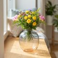 Flower vase decorative vase small vase made of glass H9cm Ø8cm | Floristik24.co.uk