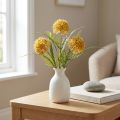 Artificial Flowers Yellow Allium Decoration Ornamental Onion 34cm 3 Pcs in Bunch | Floristik24.co.uk