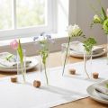 Mini vases glass test tube cork lid Ø4cm H12cm 6pcs | Floristik24.co.uk