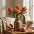 Skimmie Artificial Flowers Orange Skimmia Japonica Dry Look 59cm 3pcs | Floristik24.co.uk