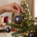 Mini Christmas Balls Anthracite Glass Balls Ø3cm 22 pcs | Floristik24.co.uk