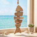 Wooden Fish for Hanging Maritime Jute Natural 27cmx2cmx10cm | Floristik24.co.uk