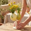 Ceramic decoration lemon vase Mediterranean table decoration H22cm | Floristik24.co.uk