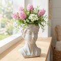 Plant pot female bust vintage planter cast stone H20cm | Floristik24.co.uk