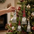 Wooden gnome decorative pendants for festive Christmas decorations | Floristik24.co.uk