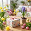 Flower picks, craft supplies,