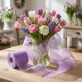 Fleece 8cm 25m lilac | Floristik24.co.uk