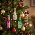 Christmas pendant bottle Christmas tree decoration 7cm assorted 4pcs | Floristik24.co.uk