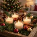 Tealights cinnamon scent, Christmas candle, scented tealight, candle decoration Ø25cm H40cm white 18 pcs | Floristik24.co.uk