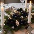 Mini Christmas balls on wire black glass Ø25mm 140 pcs | Floristik24.co.uk