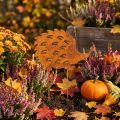 Garden stake hedgehog rust patina decorative garden stake 20cm | Floristik24.co.uk
