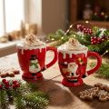 Christmas mug Santa Claus ceramic 10.5cm 2pcs | Floristik24.co.uk