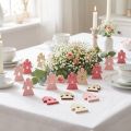 Wooden angels for scattering pink, rose, white 4cm 72 pcs | Floristik24.co.uk