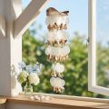 Capiz wind chime hanging decoration shells mother of pearl Ø17cm 70cm | Floristik24.co.uk