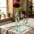 Glass Vase with Green Tint, 6.5cm Ø and 30cm Height for Everyday Home Decoration | Floristik24.co.uk